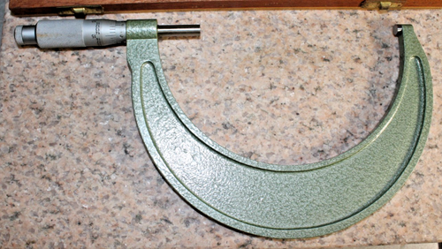 Fowler 5-6" Outside Micrometer .0001" With Wood box - Picture 4 of 6