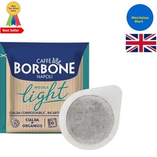 Caffè Borbone Light Roast Pods - 100 Compostable Coffee Pads, 50% Less Caffeine 0.32 per lighter