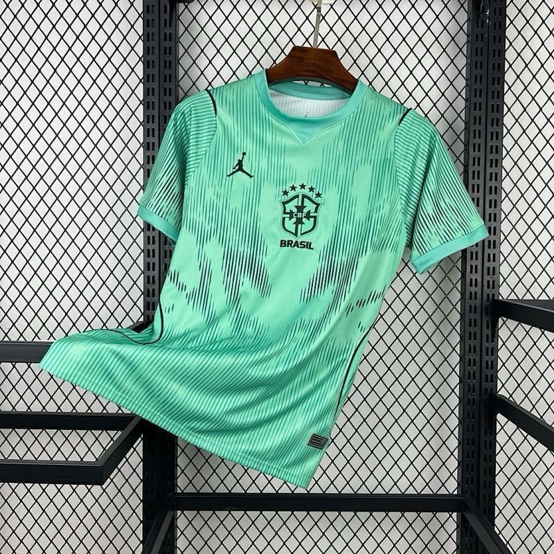 Jordan Brazil National Team Soccer Jersey Green Black CBF Logo | eBay