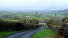 Photo 6x4 Lane above Llwyn-y-celyn Cwmcarvan A fine view to the north. c2016