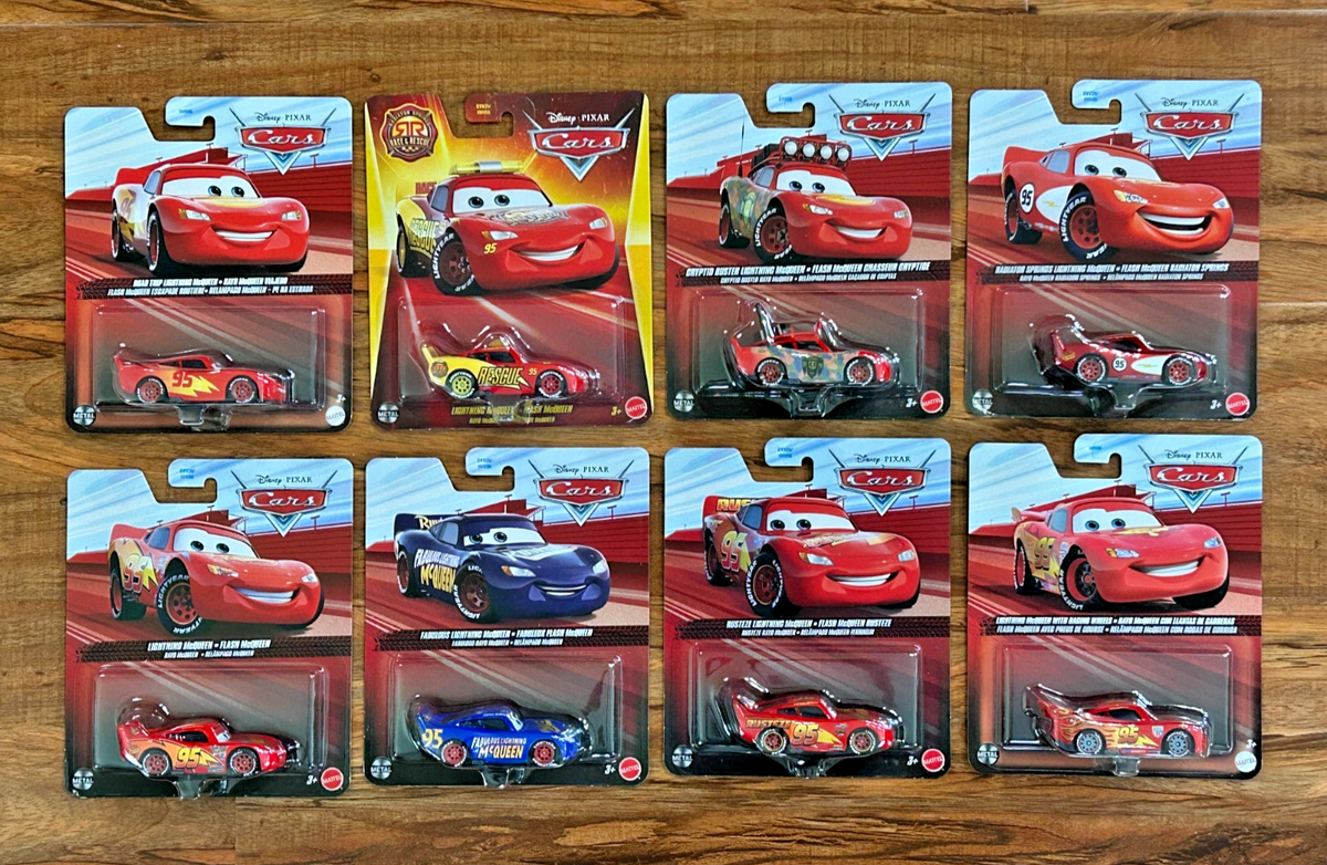 Disney Pixar Cars 1:55 Diecast Lightning McQueen - 8 Pack | eBay