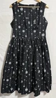 Hell Bunny Bell 50'S Dress Black Mix Fit & Flare Knee Length Dress Size L-14