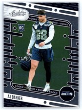 2024 Panini Absolute Retail #184 AJ Barner RC - Seattle Seahawks