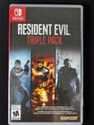 Resident Evil Triple Pack (Nintendo Switch, NSW) Complete CIB - RE4 Cart