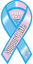 Support Life Awareness Ribbon Vinyl Decal Sticker Choose Size Pro Life Infant