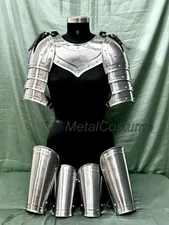 Steel Pauldrons, Arm & Leg - Handmade Medieval Knight Armor Set –  Tariff free