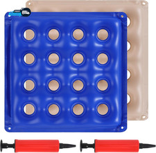 2 Pack Inflatable Seat Cushion Pressure Relief Waffle Cushion for Long Sitting