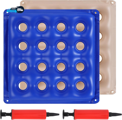 #ad 2 Pack Inflatable Seat Cushion Pressure Relief Waffle Cushion for Long Sitting $14.06