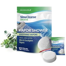 Vapor Shower Steamers, All Natural Eucalyptus  Mint Aromatherapy, 12 Extra L...
