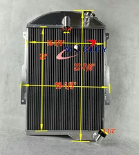 3ROW Aluminum Radiator For 1939 CHEVY JA MASTER 85 CAR SEDAN DELUXE 6CYL MT