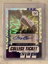 2021 CONTENDERS DRAFT CAMRYN BYNUM 32/39 COLLEGE TICKET BLUE ROOKIE AUTO CAL SSP