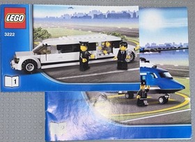 Lego 3222 City Helicopter and Limousine Set With Minifigures Manuals