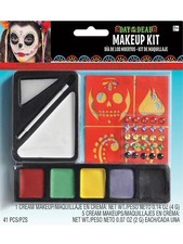 Day of the Dead Makeup Kit Dia Muertos Fancy Dress Halloween Costume Accessory