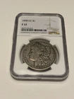 NGC F 12 1890-CC Morgan One Dollar $1 Coin Carson City Better Date