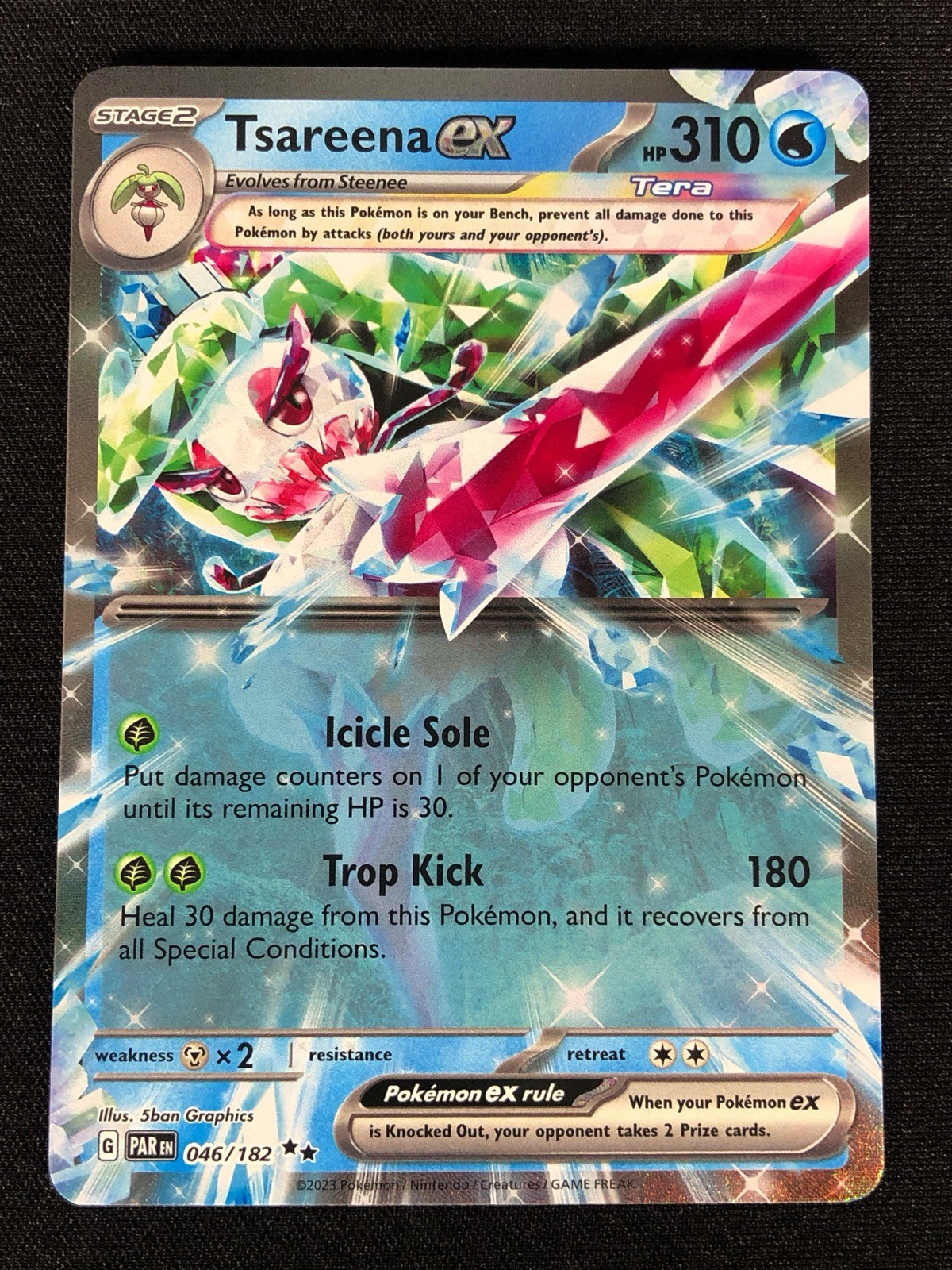 Pokemon Tsareena Ex 046/182 Ultra Rare Holo (NM)