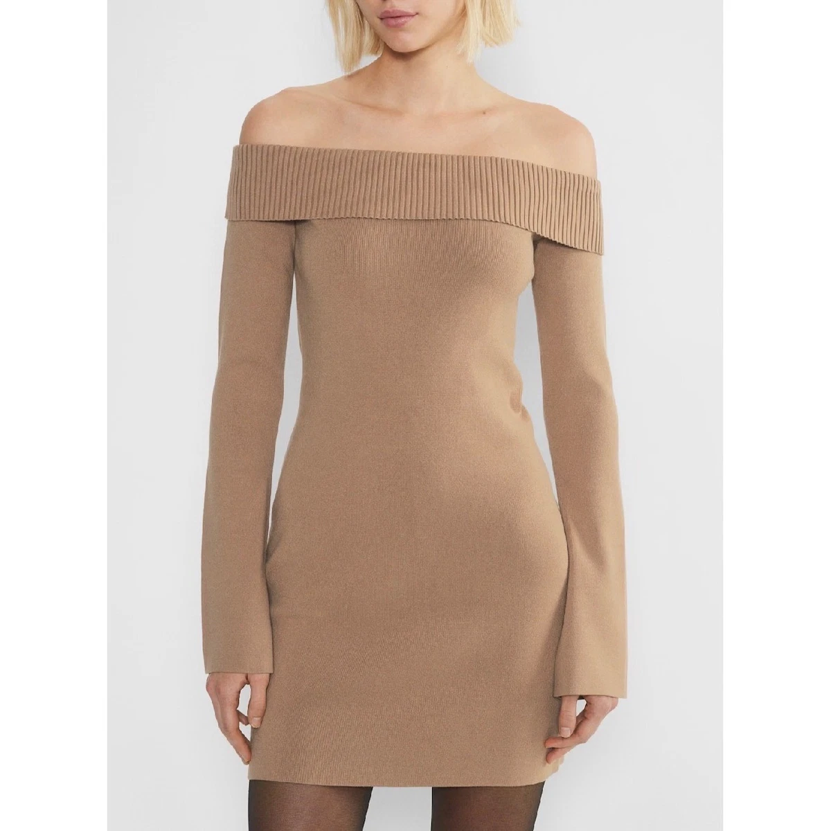 knee length dresses for ladies Women's Long Sleeve Linen Button Down Midi Dress main image 1