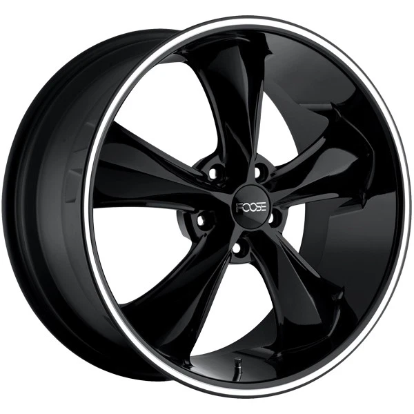 Foose F104 Legend 18x8.5 5x4.5" +34mm Gloss Black Wheel Rim 18" Inch Foto 2 de 4