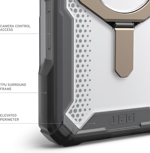 Urban Armor Gear UAG Plasma XTE Ash/Titanium Magsafe iPhone 16 Pro Max Case NEW - Picture 3 of 9