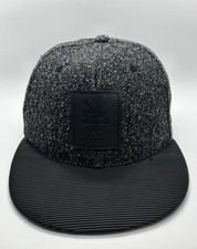 Zoo York Cap Hat Adult Snapback Flat Brim Graphite Pattern 100 Polyester