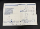 VINTAGE GI Joe 1984 COBRA RATTLER GROUND ATTACK JET Instructions Blue Print