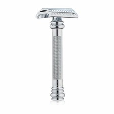 Merkur 39C Long Handle Barber Pole Safety Razor Slant Bar
