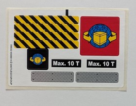 LEGO 7992 Container Stacker w/ Stickers Minifig City Crane Truck Unused