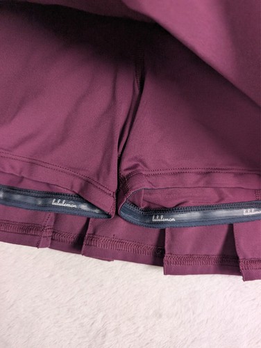 Lululemon Pace Setter Skirt Womens sz 6 Plum Purple Lined Athletic - Picture 6 of 8