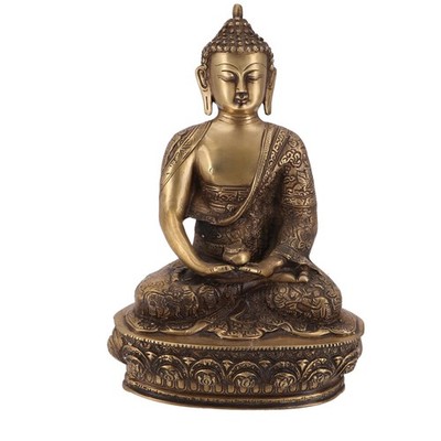 Buddha Statue aus Messing Dhyana Mudra 31 cm - Modell 2 - 31*20*11 cm