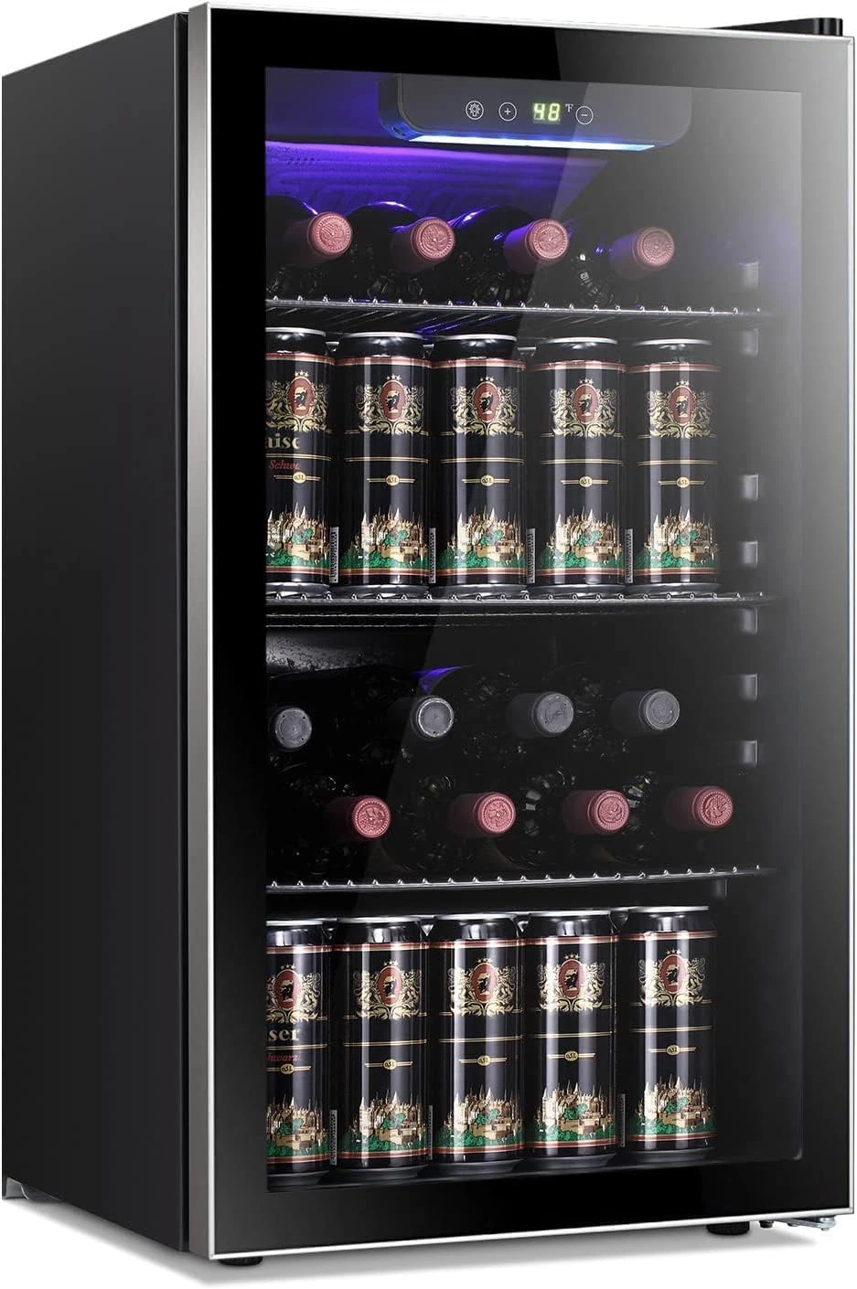 26 Bottle 130 Can Wine Cooler Beverage Refrigerator Glass Door Bar Fridge 3.2 Cu
Opens in a new wind