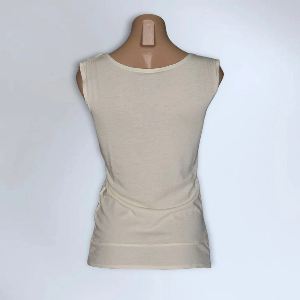 Top para mujer Energie crema sin mangas adornos con tachuelas Y2k - talla M Foto 3 de 4