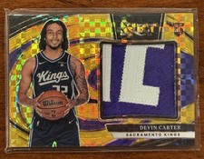 DEVIN CARTER 2024-25 SELECT ROOKIE JUMBO PATCH GOLD PRIZM RC /10 KINGS RC