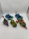 Teenage Mutant Ninja Turtles- VINTAGE VEHICLE Lot TMNT SEWER CYCLE FOOTSKI