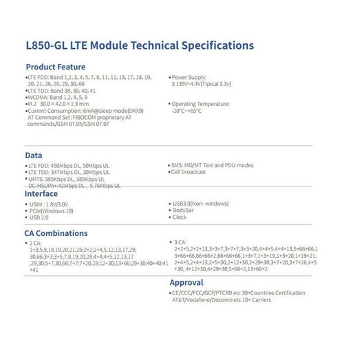 für 830 840 735 745 1040 4G L850- LT4210 XMM7360 Multifunktions1437 - Afbeelding 4 van 7