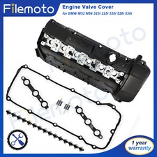 For 99-02 BMW M52 M54 323i 325i 330i 528i 530i Engine Valve Cover w/Gasket Bolts