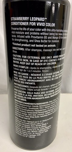 Strawberry Leopard Conditioner For Vivid Color 33.8oz Repairs And Rejuvenates - Picture 2 of 3