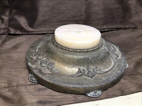 Antique ART DECO FLOOR LAMP BASE W/ Marble Parts