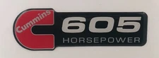 605 HORSEPOWER C DIESEL EMBLEM