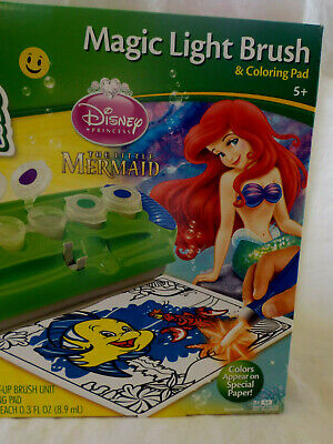 Little Mermaid Crayola Color Wonder Magic Light Brush & Coloring Pad Ages 5  for sale online