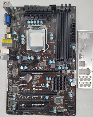 ASRock Z75 Pro3 DDR3 1155 ATX Motherboard; Tested