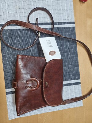 The Bridge Braun Handtasche Schultertasche Umhängetasche Handtasche Damen Leder