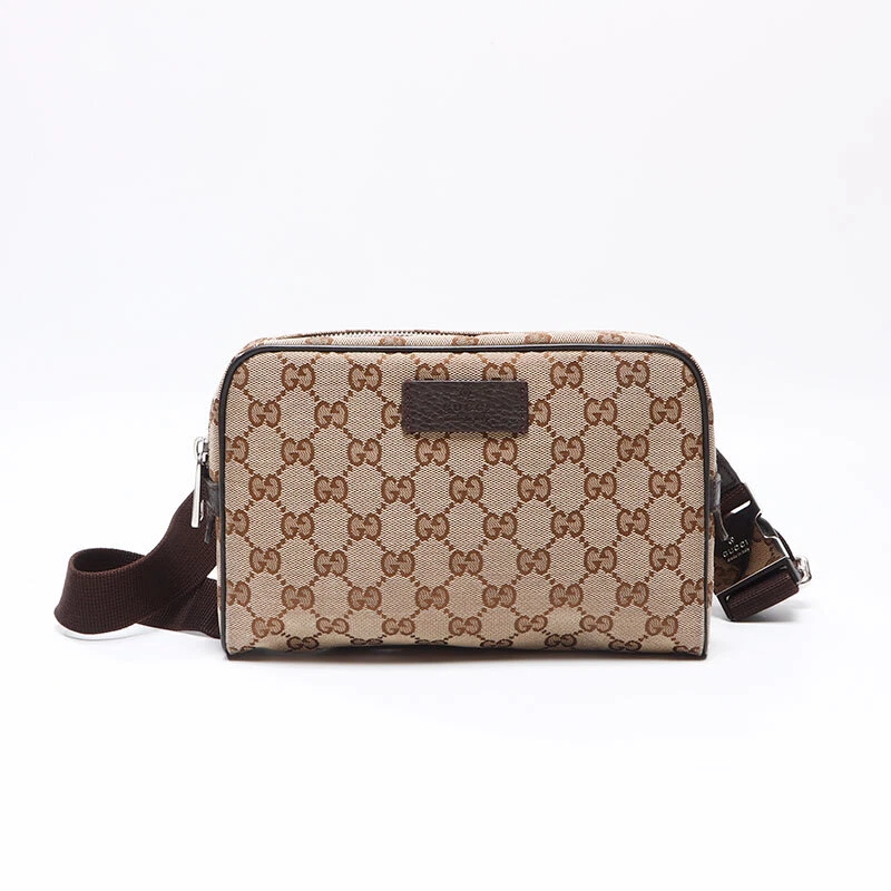 Sac bandoulière toile GUCCI GG taille beige WS13663