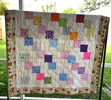Baby Girl Quilt Handmade NEW 43.5 in x 49 in