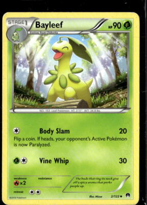 Pokemon Bayleef 2/122 BREAKpoint Non Holo Uncommon 2 Card Lot LP | eBay