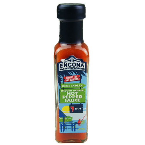 Encona West Indian Smooth Papaya Hot Pepper Sauce 6 X 142ml for sale
