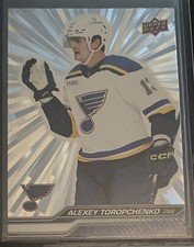 155 Alexey Toropchenko Outburst Silver 2023-24 Upper Deck Series 1 Blues