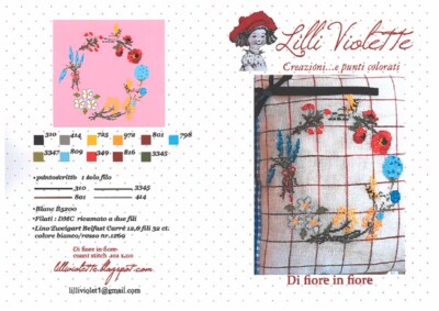 Lilli Violette  Di fiore in fiore , Kreuzstichvorlage