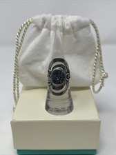 Sterling Silver Druzy Statement Ring Size 6