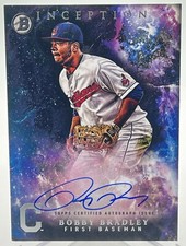 Bobby Bradley 2016 Bowman Inception Prospect Rookie Autograph Auto INDIANS HOT