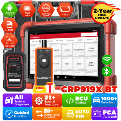 LAUNCH X431 CRP919XBT Elite Car Bidirectional Diagnostic Scanner Tool Key Coding