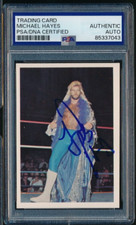 1988 WONDERAMA NWA #44 MICHAEL HAYES rc signed auto PSA/DNA bio back 02